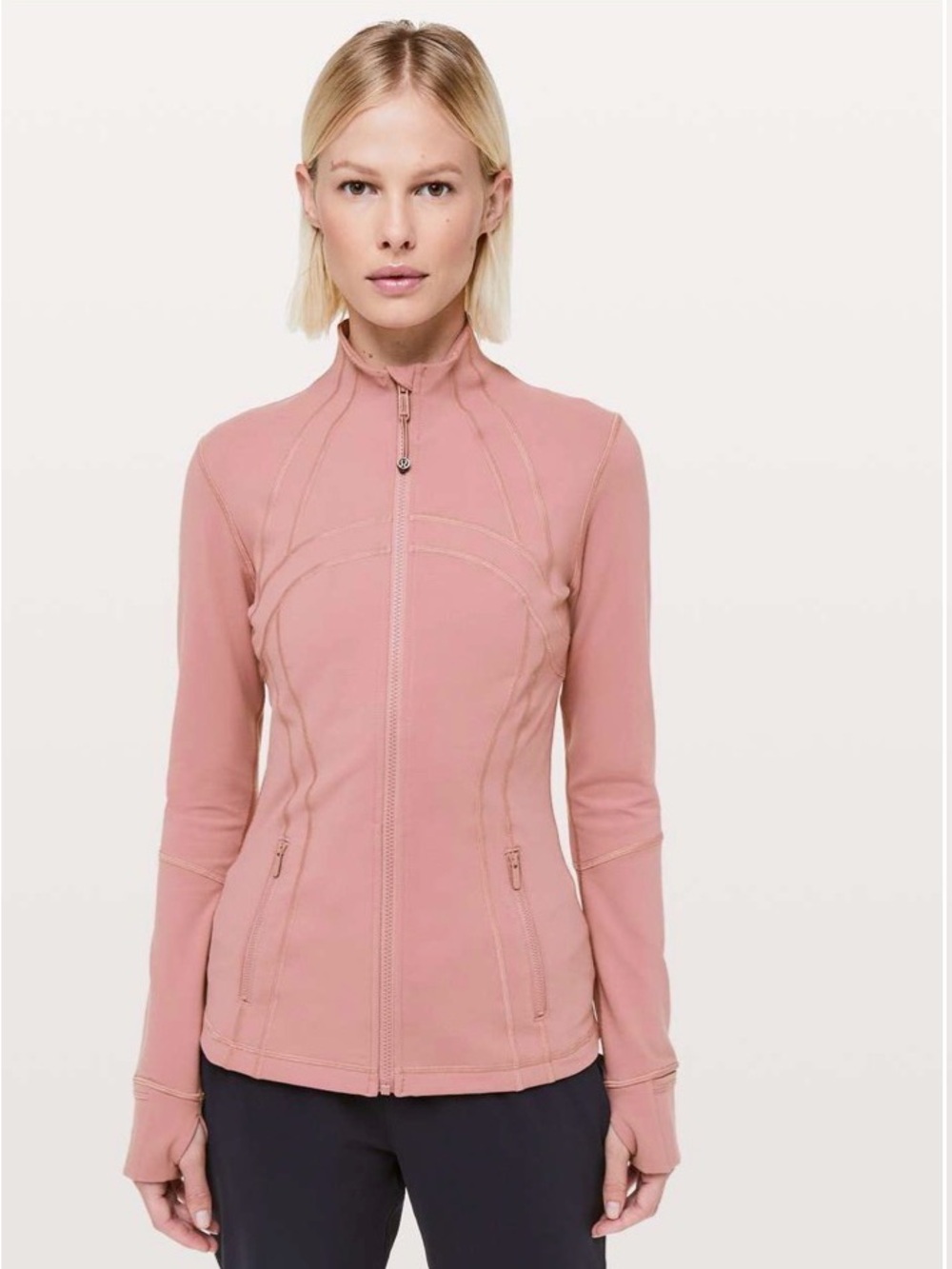 lululemon athletica Define Full Zip Jacket Quicksand Light Pink size 10